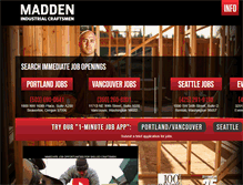 Tablet Screenshot of iammadden.com